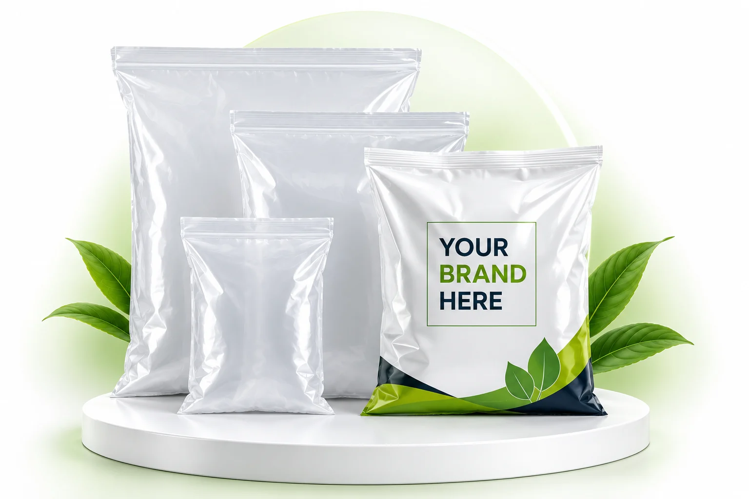 High performance LDPE and LLDPE poly bags for retail, e-commerce and industrial packaging